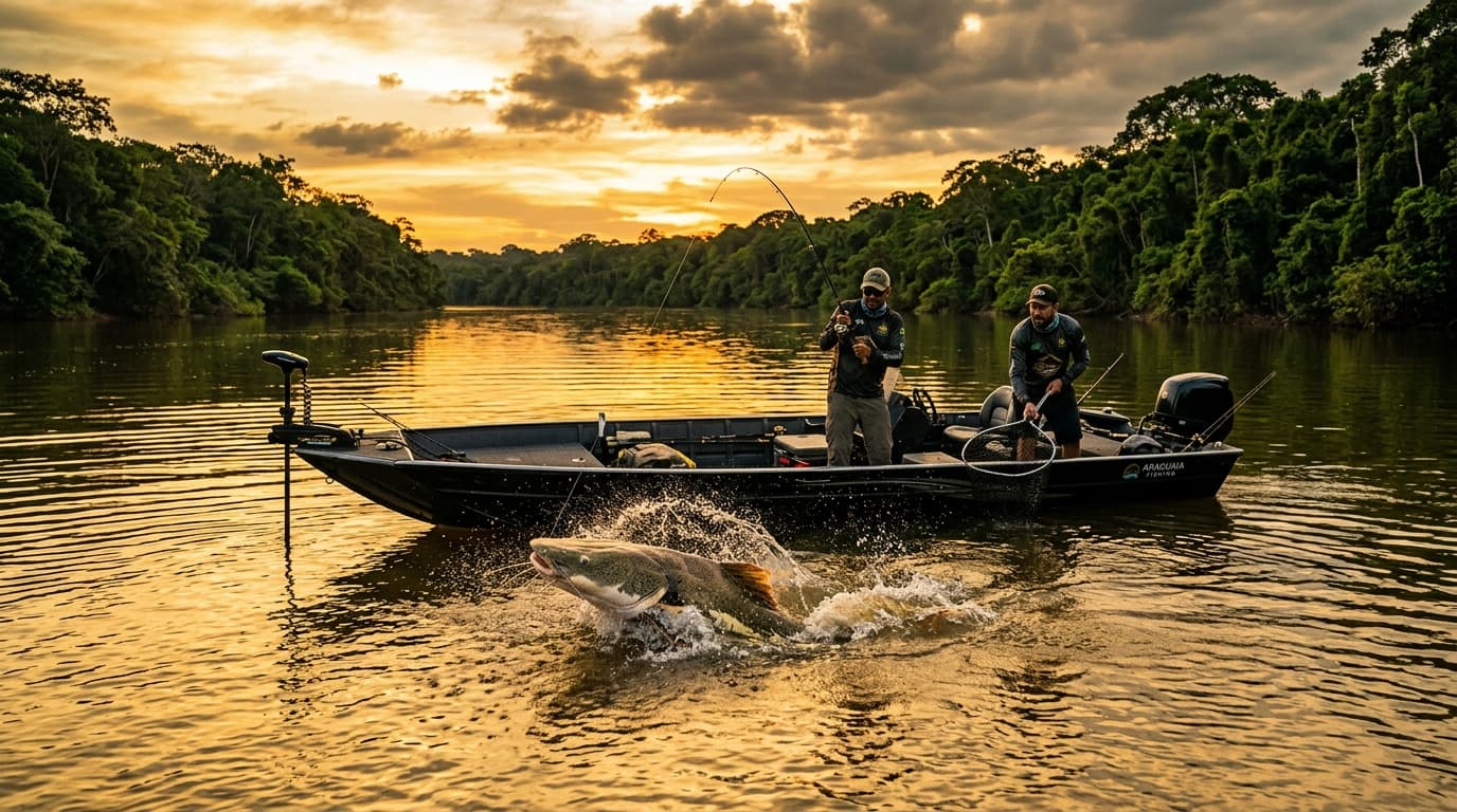 Pescaria esportiva de Piraíba no Rio Araguaia